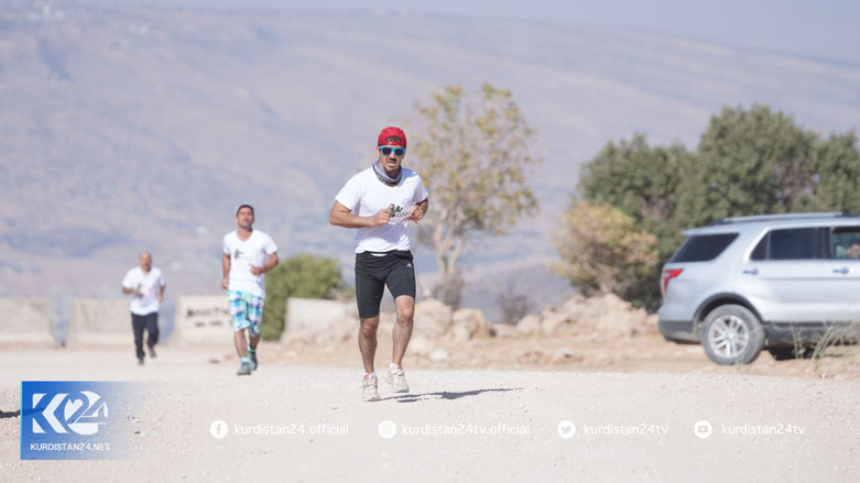 Runners take part in a skyrunning race on the Kurdistan Region's Mount Safeen, Sept. 24, 2021. (Photo: Soryaz Ahmed Shaheen/Kurdistan24)